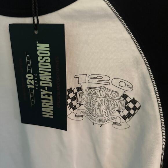 Harley Davidson / women’s 120th Anniversary long sleeve knit top / Medium - Picture 4 of 7